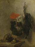Still Life with a Hare and a Black Rooster-Cornelis Lelienbergh-Mounted Art Print