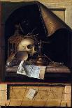 Trompe l'oeil. Board Partition with Letter Rack and Music Book, 1668-Cornelis Norbertus Gysbrechts-Stretched Canvas