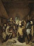 Peasants Making Music and Dancing-Cornelis Pietersz Bega-Framed Art Print