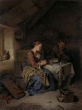 Young Couple in a Tavern, 1661-Cornelis Pietersz Bega-Framed Stretched Canvas