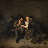 Young Couple in a Tavern, 1661-Cornelis Pietersz Bega-Stretched Canvas