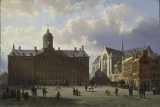 Market Scene at Braunschweig-Cornelis Springer-Framed Giclee Print