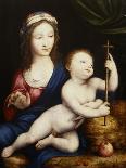 The Madonna and Child in a Landscape-Cornelis van Cleve-Framed Giclee Print