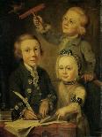 Portrait of the Children of Barend Goudriaan-Cornelis van Cuylenburgh II-Framed Art Print