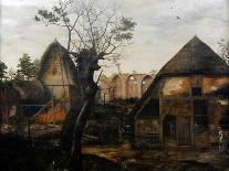 Landscape with Farmhouse, 1564-Cornelis van Dalem-Framed Stretched Canvas