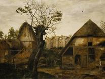 Landscape with Farmhouse, 1564-Cornelis van Dalem-Framed Giclee Print