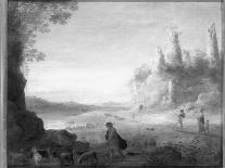 The Finding of Moses-Cornelis Van Poelenburgh Or Poelenburch-Mounted Giclee Print