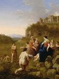 The Finding of Moses-Cornelis Van Poelenburgh Or Poelenburch-Mounted Giclee Print