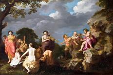 Ceres, Bacchus, Venus and Cupid-Cornelis van Poelenburgh-Stretched Canvas