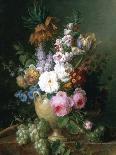 Still Life with Flowers and Grapes-Cornelis van Spaendonck-Framed Giclee Print