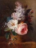 Still Life with Flowers and Grapes-Cornelis van Spaendonck-Framed Giclee Print