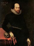 The Ashbourne Portrait of Shakespeare, 16th Century-Cornelius Ketel-Stretched Canvas