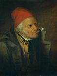 Man with Red Hat and Pipe-Cornelius Krieghoff-Giclee Print