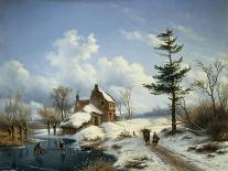 A Clear Winter's Day-Cornelius Lieste-Stretched Canvas
