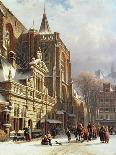 View of the Hoofdwacht and the Grote Kerk, Zwolle-Cornelius Springer-Giclee Print