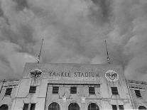 Flags Flying at Half Mast on Top of Yankee Stadium to Honor Late Baseball Player Babe Ruth-Cornell Capa-Photographic Print