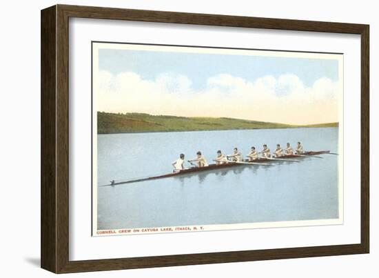 Cornell Crew on Cayuga Lake, Ithaca, New York-null-Framed Art Print