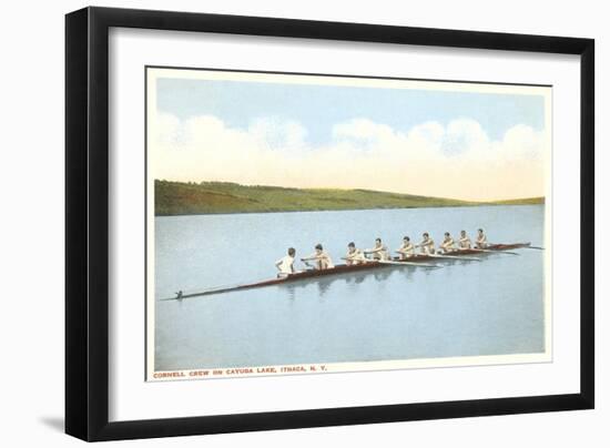 Cornell Crew on Cayuga Lake, Ithaca, New York-null-Framed Art Print