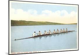 Cornell Crew on Cayuga Lake, Ithaca, New York-null-Mounted Art Print