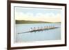 Cornell Crew on Cayuga Lake, Ithaca, New York-null-Framed Art Print