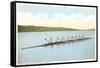 Cornell Crew on Cayuga Lake, Ithaca, New York-null-Framed Stretched Canvas