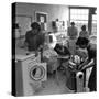 Cornell University Home Economics Students Learn the Characteristics of Commercial Washing Machines-Nina Leen-Stretched Canvas