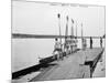 Cornell University Rowing Crew Team Photograph - Ithaca, NY-Lantern Press-Mounted Art Print