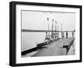 Cornell University Rowing Crew Team Photograph - Ithaca, NY-Lantern Press-Framed Art Print