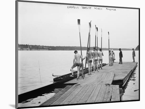 Cornell University Rowing Crew Team Photograph - Ithaca, NY-Lantern Press-Mounted Art Print