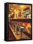 Corner Cafe-Pam Ingalls-Framed Stretched Canvas