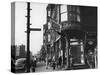 Corner Drugstore and Pedestrian Traffic on W. Oak St. in the Italian Section of Chicago-Gordon Coster-Stretched Canvas