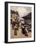 Corner Market in Concarneau-Fernand Legout-Gerard-Framed Giclee Print