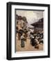 Corner Market in Concarneau-Fernand Legout-Gerard-Framed Giclee Print