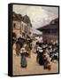 Corner Market in Concarneau-Fernand Legout-Gerard-Framed Stretched Canvas