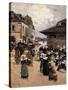 Corner Market in Concarneau-Fernand Legout-Gerard-Stretched Canvas