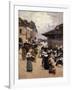 Corner Market in Concarneau-Fernand Legout-Gerard-Framed Giclee Print