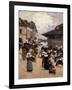 Corner Market in Concarneau-Fernand Legout-Gerard-Framed Giclee Print