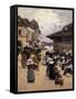 Corner Market in Concarneau-Fernand Legout-Gerard-Framed Stretched Canvas