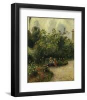 Corner of a Garden at the Hermitage, c.1877-Camille Pissarro-Framed Art Print