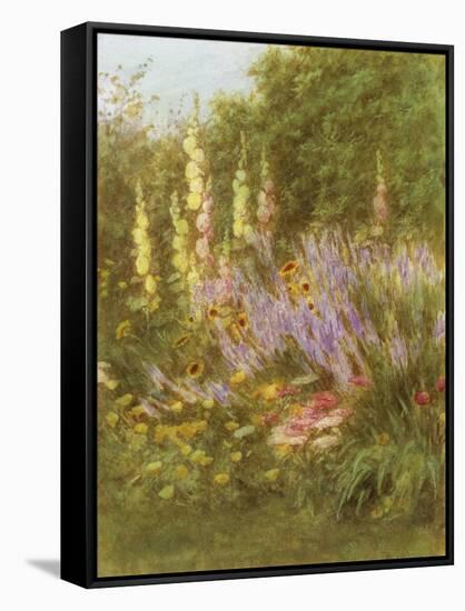Corner of a Garden-Helen Allingham-Framed Stretched Canvas