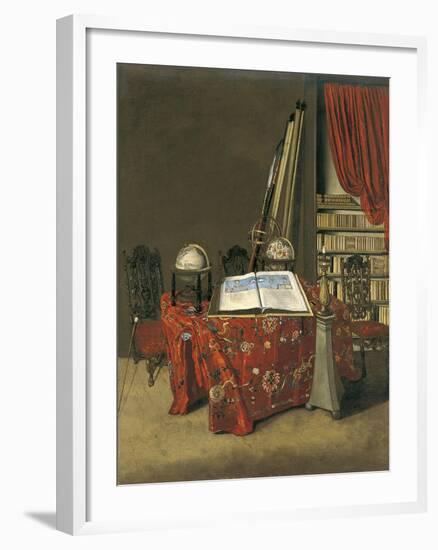 Corner of a Library, 1711-Jan Van Der Heyden-Framed Giclee Print