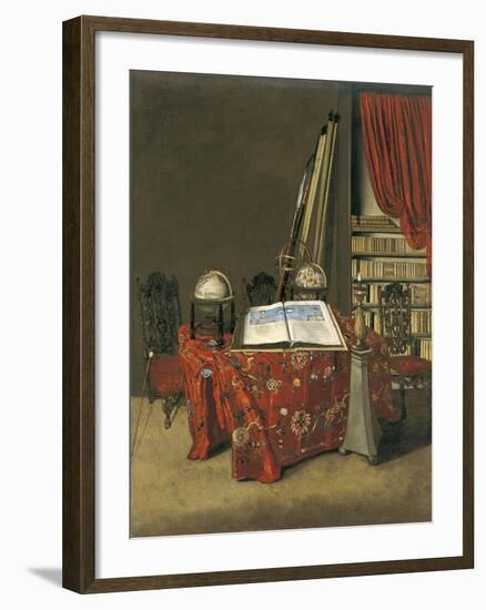 Corner of a Library, 1711-Jan Van Der Heyden-Framed Giclee Print