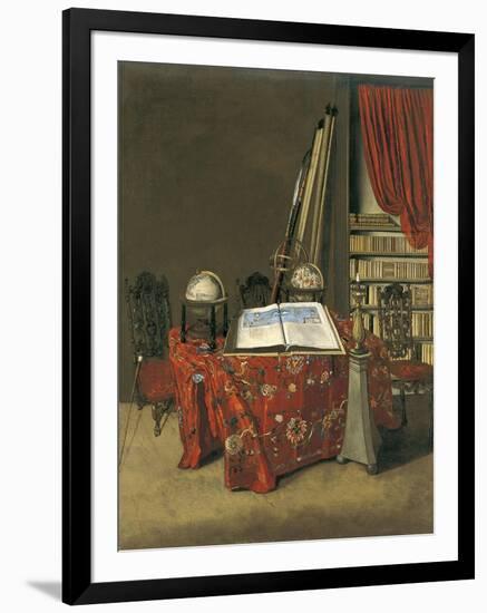 Corner of a Library, 1711-Jan Van Der Heyden-Framed Premium Giclee Print