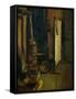 Corner of a Painter's Studio, the Stove-Eugene Delacroix-Framed Stretched Canvas