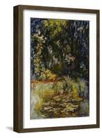 Corner of a Pond with Waterlilies, 1918-Claude Monet-Framed Giclee Print