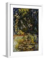 Corner of a Pond with Waterlilies, 1918-Claude Monet-Framed Giclee Print