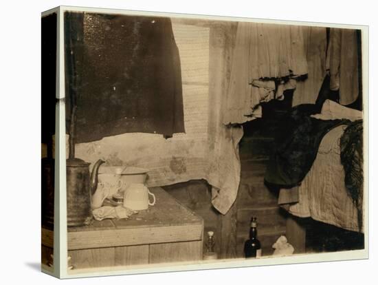 Corner of a Shack Used by Pickers on Theodore Budd's Bog-Lewis Wickes Hine-Stretched Canvas