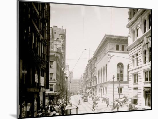 Corner of Fifth Avenue and Wood Street, Pittsburgh, Pa.-null-Mounted Photo