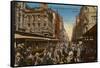 Corner of King and Pitt Streets, Sydney, New South Wales, Australia, C1917-null-Framed Stretched Canvas