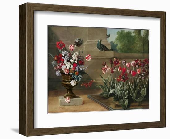 Corner of Monsieur De La Bruyere's Garden, 1744-Jean-Baptiste Oudry-Framed Premium Giclee Print